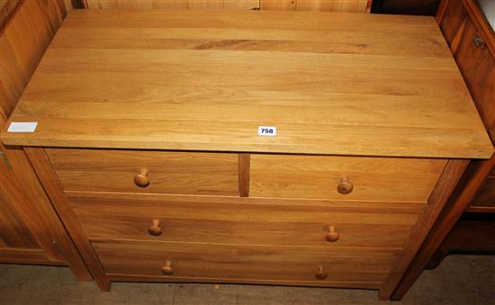 Light oak chest of drawers